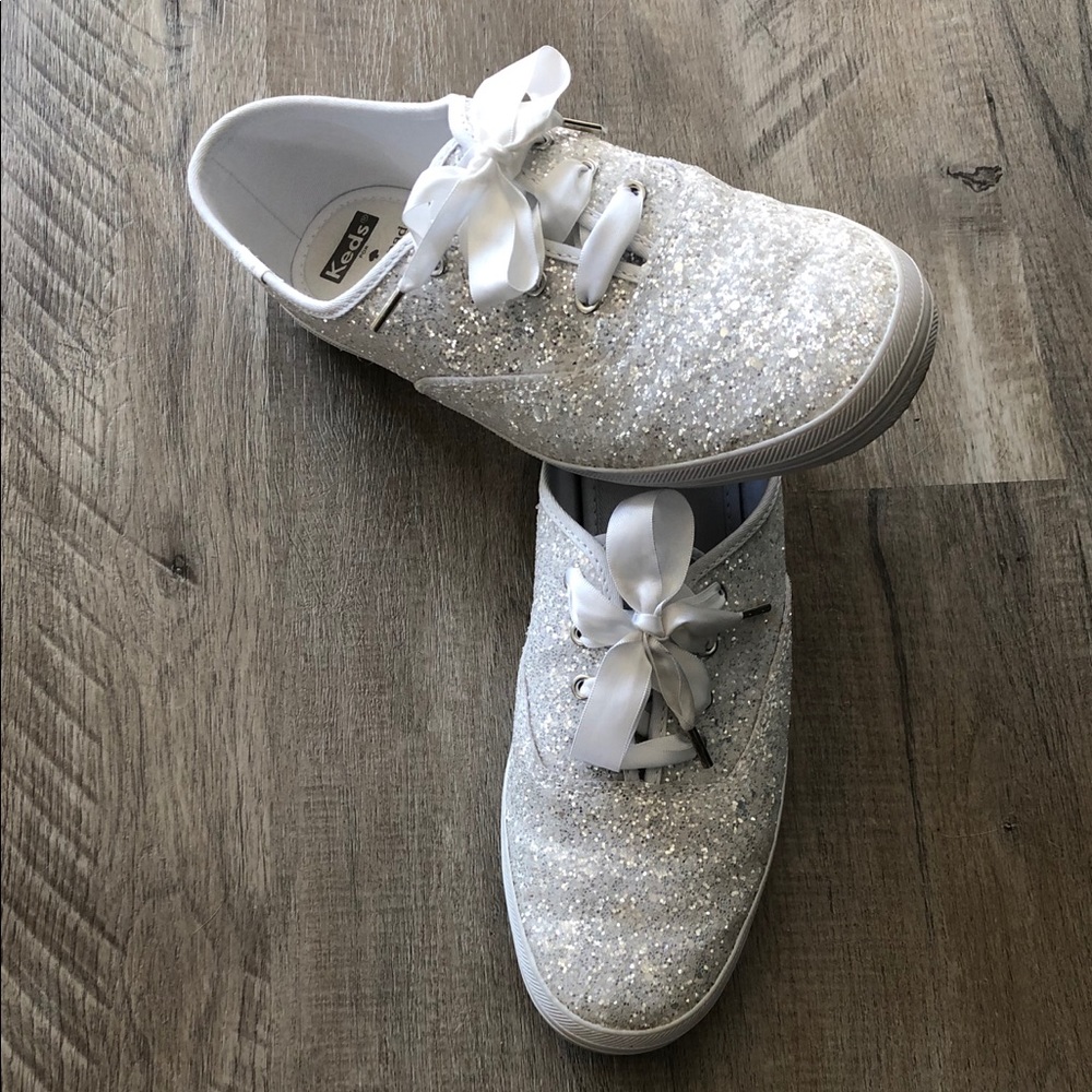 Keds X Kate Spade glitter sneakers size 9.5